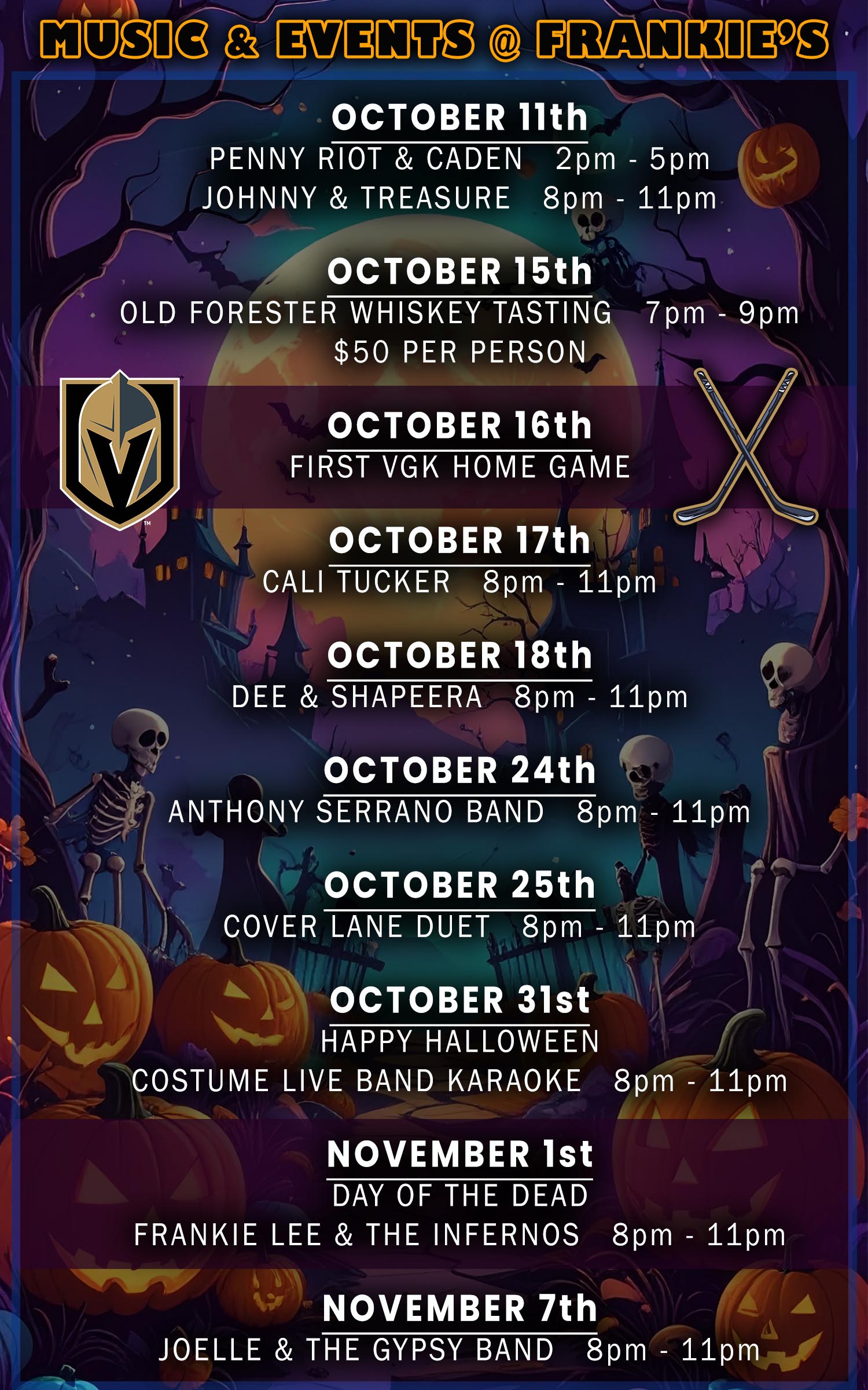 October Music and Events